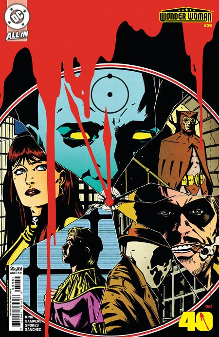 WONDER WOMAN #39 CVR E JORGE FORNES WATCHMEN 40TH ANNIVERSARY CARD STOCK VAR DC Comics Tom King Daniel Sampere Jorge Fornes PREORDER