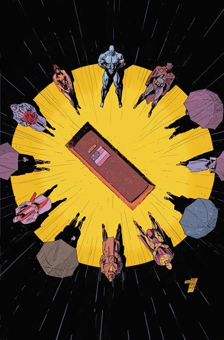JUSTICE LEAGUE UNLIMITED #25 CVR F CLAY MANN WATCHMEN 40TH ANNIVERSARY CARD STOCK VAR DC Comics Mark Waid, Nicole Maines Dan Mora, Fico Ossio Clay Mann PREORDER