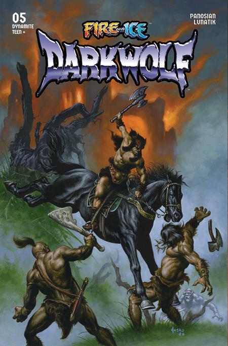 FIRE AND ICE DARKWOLF #5 CVR C JOE JUSKO VAR DYNAMITE Entertainment Dan Panosian Andrey Lunatik Joe Jusko PREORDER