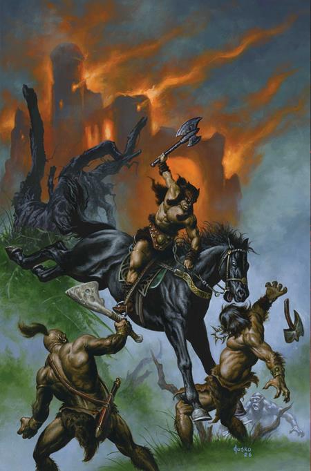 FIRE AND ICE DARKWOLF #5 CVR G JOE JUSKO LTD VIRGIN VAR DYNAMITE Entertainment Dan Panosian Andrey Lunatik Joe Jusko PREORDER