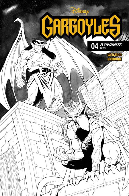 GARGOYLES (2026) #4 CVR H INC 1:10 DREW MOSS LINE ART VAR DYNAMITE Entertainment Greg Weisman Gerardo Gambone Drew Moss PREORDER