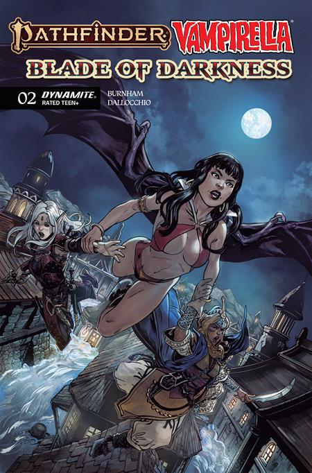 PATHFINDER VAMPIRELLA BLADE OF DARKNESS #2 CVR A STEVEN CUMMINGS DYNAMITE Entertainment Erik Burnham Federico Dallocchio Steven Cummings PREORDER
