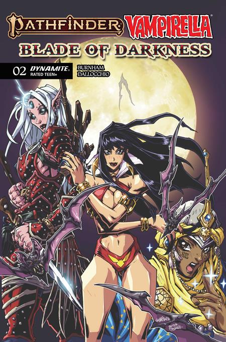 PATHFINDER VAMPIRELLA BLADE OF DARKNESS #2 CVR B ANDREW HUERTA VAR DYNAMITE Entertainment Erik Burnham Federico Dallocchio Andrew Huerta PREORDER