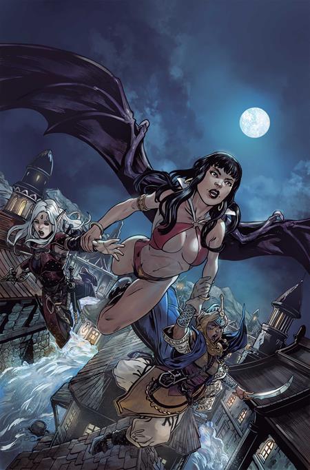 PATHFINDER VAMPIRELLA BLADE OF DARKNESS #2 CVR H INC 1:20 STEVEN CUMMINGS VIRGIN VAR DYNAMITE Entertainment Erik Burnham Federico Dallocchio Steven Cummings PREORDER