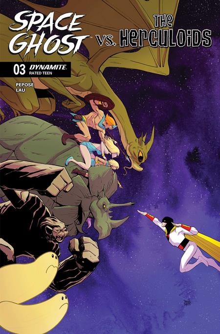 SPACE GHOST VS THE HERCULOIDS #3 CVR B DREW MOSS VAR DYNAMITE Entertainment David Pepose Jonathan Lau Drew Moss PREORDER
