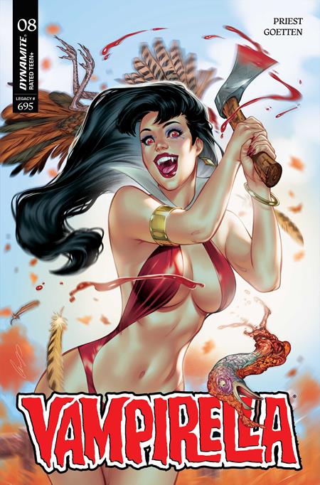 VAMPIRELLA (2026) #8 CVR D ELIAS CHATZOUDIS VAR DYNAMITE Entertainment Christopher Priest Ziyan Qiu Elias Chatzoudis PREORDER