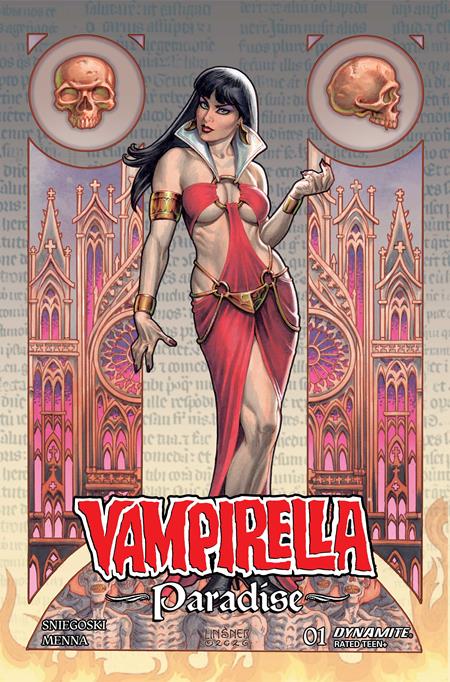 VAMPIRELLA PARADISE #1 CVR B JOSEPH MICHAEL LINSNER VAR DYNAMITE Entertainment Thomas Sniegoski Edu Menna Joseph Michael Linsner PREORDER