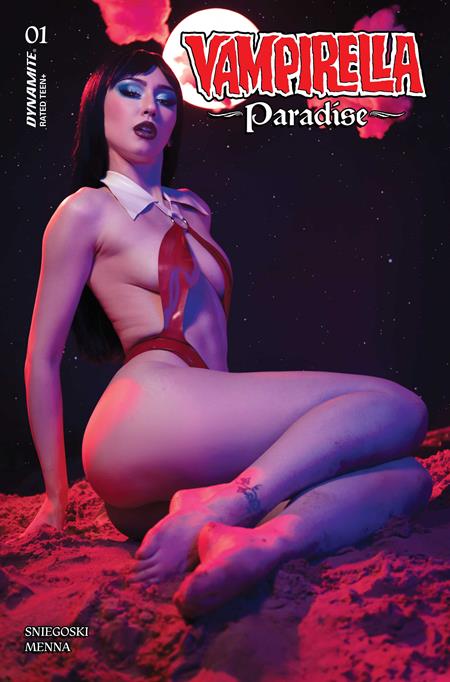VAMPIRELLA PARADISE #1 CVR D LAUREN DELOREAN COSPLAY VAR DYNAMITE Entertainment Thomas Sniegoski Edu Menna Lauren DeLorean Cosplay PREORDER