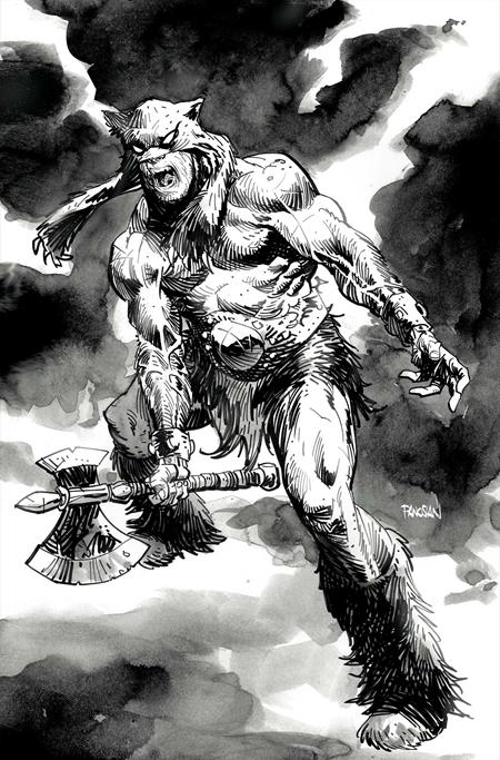FIRE AND ICE DARKWOLF #5 CVR O INC 1:10 DAN PANOSIAN LINE ART VIRGIN VAR DYNAMITE Entertainment Dan Panosian Andrey Lunatik Dan Panosian PREORDER