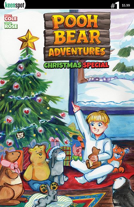 POOH BEAR ADVENTURES CHRISTMAS SPECIAL #1 (ONE SHOT) CVR A TESSA ROSE OPENING PRESENTS Ex Posse Holdings Matt Cole Tessa Rose Tessa Rose PREORDER