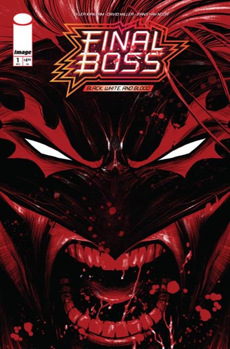 FINAL BOSS #1 BLACK WHITE AND BLOOD REPRINT CVR B TYLER KIRKHAM SNARL VAR (MR) Image Comics Tyler Kirkham Tyler Kirkham, David Miller, Ifansyah Noor Tyler Kirkham PREORDER