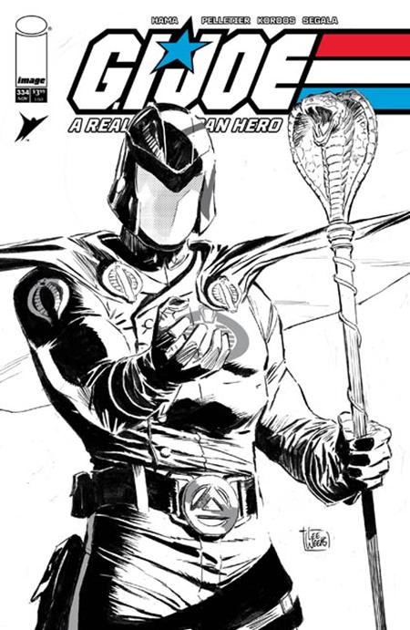 GI JOE A REAL AMERICAN HERO #334 CVR B LEE WEEKS B&W VAR Image Comics Larry Hama Paul Pelletier, Tony Kordos, Francesco Segala Lee Weeks PREORDER