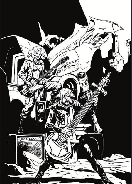LOST FANTASY #14 CVR D EMMANUEL GERVASONI CARDSTOCK CONCERT B&W VAR Image Comics Curt Pires Luca Casalanguida Emmanuel Gervasoni PREORDER