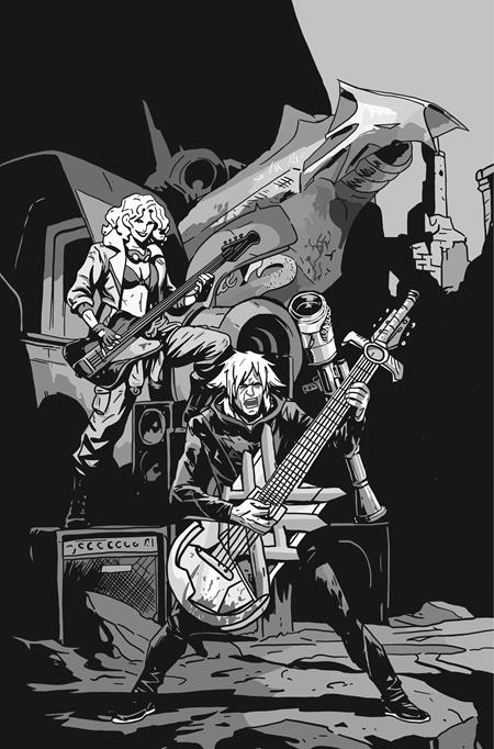 LOST FANTASY #14 CVR D EMMANUEL GERVASONI CARDSTOCK CONCERT B&W VAR Image Comics Curt Pires Luca Casalanguida Emmanuel Gervasoni PREORDER