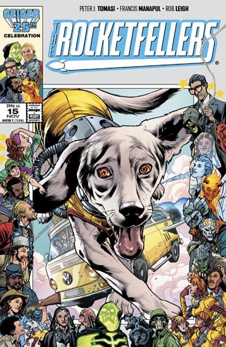 ROCKETFELLERS #15 CVR B BRYAN HITCH & BRAD ANDERSON GEIGER #25 ANNIVERSARY VAR Image Comics Peter J. Tomasi, Francis Manapul Francis Manapul Bryan Hitch, Brad Anderson PREORDER