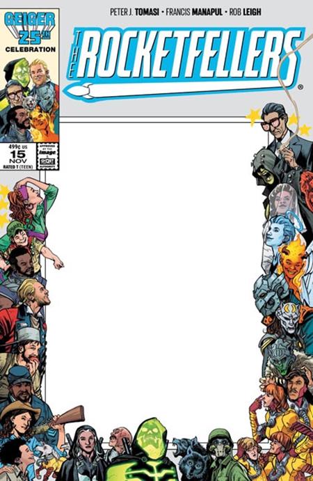 ROCKETFELLERS #15 CVR D BLANK SKETCH VAR Image Comics Peter J. Tomasi, Francis Manapul Francis Manapul Blank Sketch PREORDER