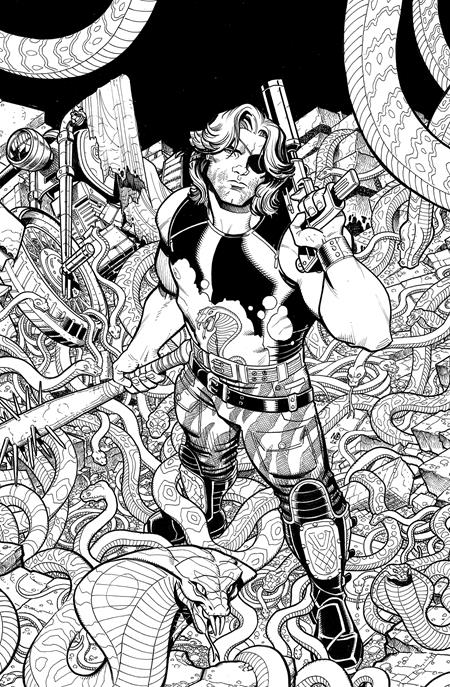 ESCAPE FROM NEW YORK ESCAPE FROM CHICAGO #1 2ND PTG CVR B NICK BRADSHAW JIM CHARALAMPIDIS B&W VAR Mad Cave Studios Kyle Higgins Val Rodrigues Nick Bradshaw, Jim Charalampidis PREORDER