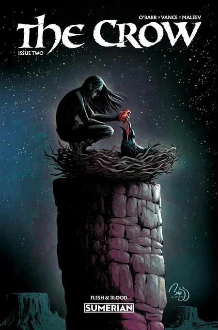 CROW FLESH AND BLOOD #2 CVR B DANIEL BAYLISS VAR (MR) Massive Publishing James Vance Alexander Maleev Daniel Bayliss PREORDER