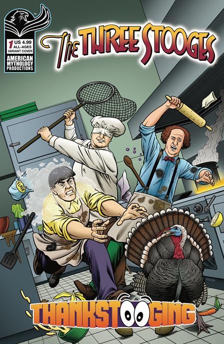 THREE STOOGES THANKSTOOGING #1 (ONE SHOT) CVR B FRAIM BROTHERS VAR Prana Publishers S.A. Check, James Kuhoric Brendon Fraim, Brian Fraim Brendon Fraim, Brian Fraim PREORDER