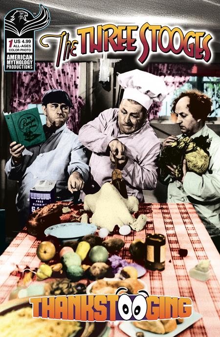 THREE STOOGES THANKSTOOGING #1 (ONE SHOT) CVR C COLOR PHOTO VAR Prana Publishers S.A. Check, James Kuhoric Brendon Fraim, Brian Fraim Color Photo PREORDER