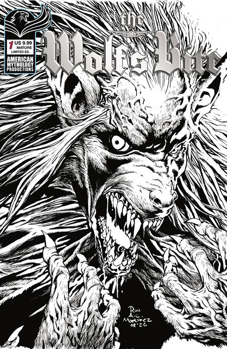 WOLFS BITE #1 (ONE SHOT) CVR C ROY ALLAN MARTINEZ B&W LIMITED EDITION VAR (MR) Prana Publishers Glenn Moane Demi Mandir Roy Allan Martinez PREORDER