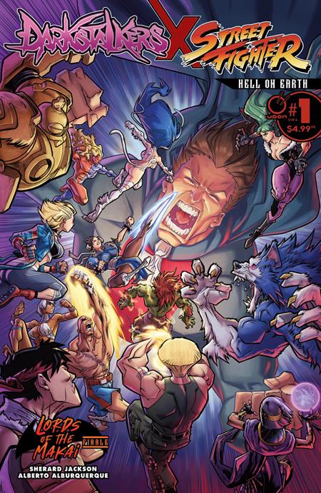 DARKSTALKERS X STREET FIGHTER HELL ON EARTH #1 (ONE SHOT) CVR A ALBERTO ALBURQUERQUE UDON Entertainment Sherard Jackson Alberto Alburquerque Alberto Alburquerque PREORDER