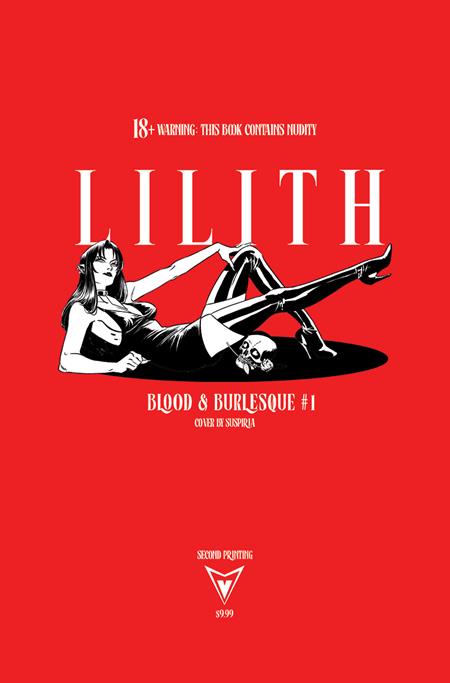 LILITH BLOOD AND BURLESQUE #1 (OF 5) 2ND PTG CVR E SUSPIRIA NSFW BLACK BAG VAR (MR) Vault Comics Corin Howell Corin Howell Suspiria PREORDER