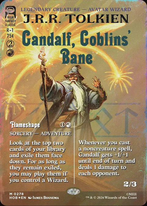 Gandalf, Goblins' Bane // Flameshape (Foil)