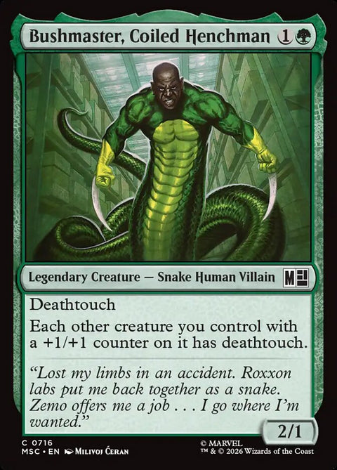 Bushmaster, Coiled Henchman (Foil)