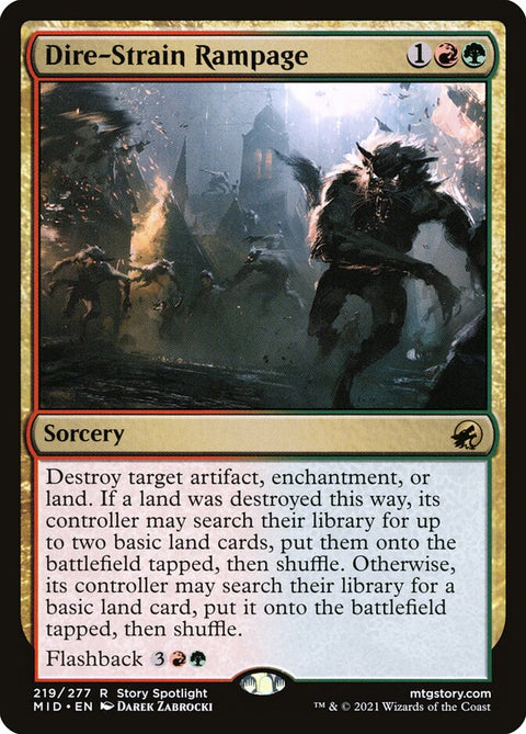 Dire-Strain Rampage (Foil)