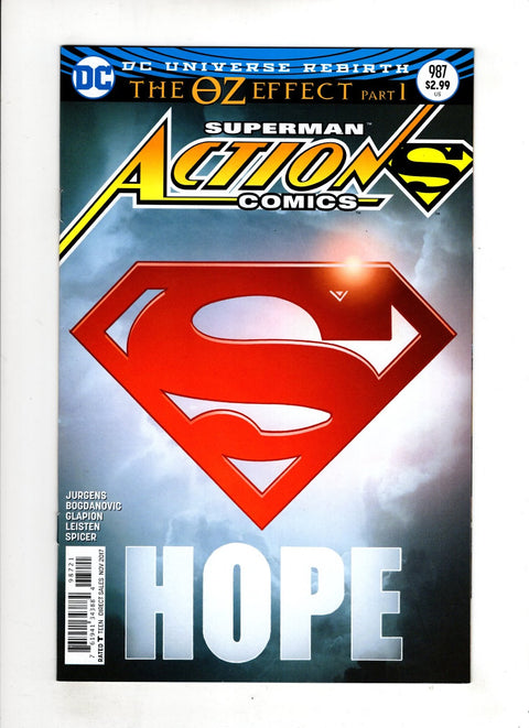 Action Comics, Vol. 3 #987 (Cvr B) (2017) Nick Bradshaw Non-Lenticular Variant B Nick Bradshaw Non-Lenticular Variant Buy & Sell Comics Online Comic Shop Toronto Canada