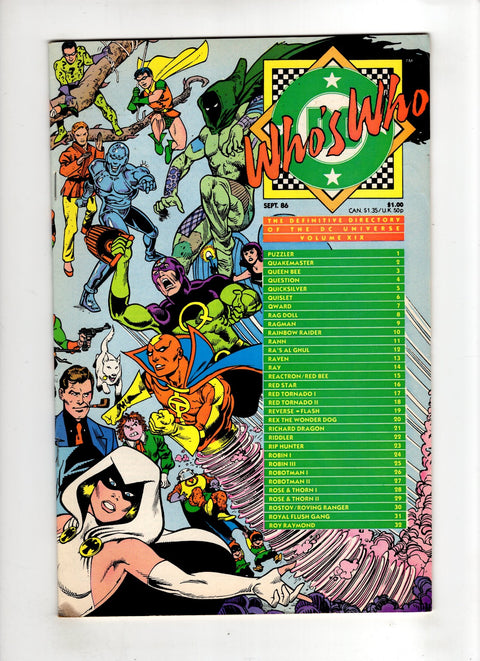 Who's Who: The Definitive Directory of the DC Universe #19 (1986) Buy & Sell Comics Online Comic Shop Toronto Canada