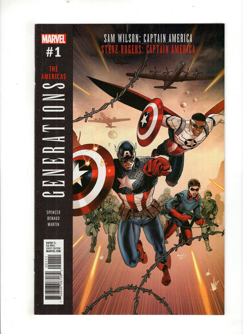 Generations: Sam Wilson Captain America & Steve Rogers Captain America #1 (Cvr A) (2017) Paul Renaud A Paul Renaud Buy & Sell Comics Online Comic Shop Toronto Canada
