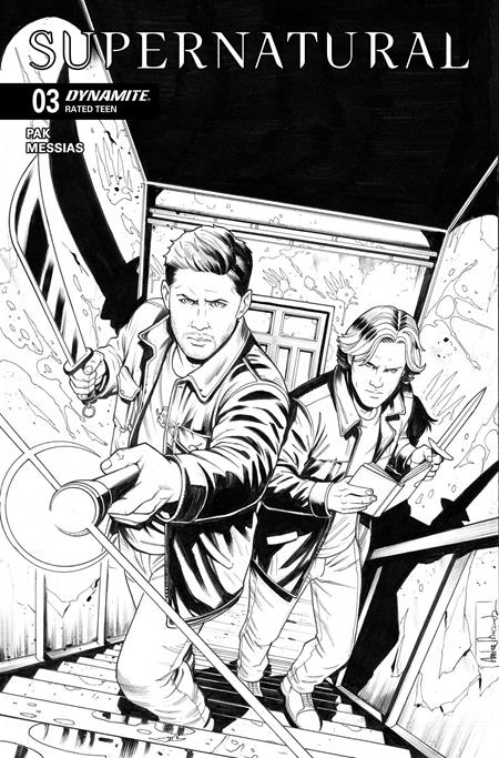 Supernatural, Vol. 2 (Dynamite Entertainment) 3 Comic Andrea Broccardo Incentive B&W Variant (1:10) Dynamite Entertainment 2025