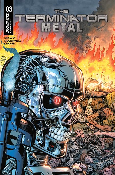 The Terminator: Metal 3 Comic Bob Layton Variant Dynamite Entertainment 2025