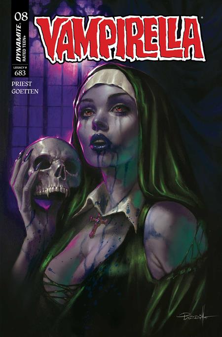 Vampirella, Vol. 8 8 Comic Lucio Parrillo Ultraviolet Variant Dynamite Entertainment 2025