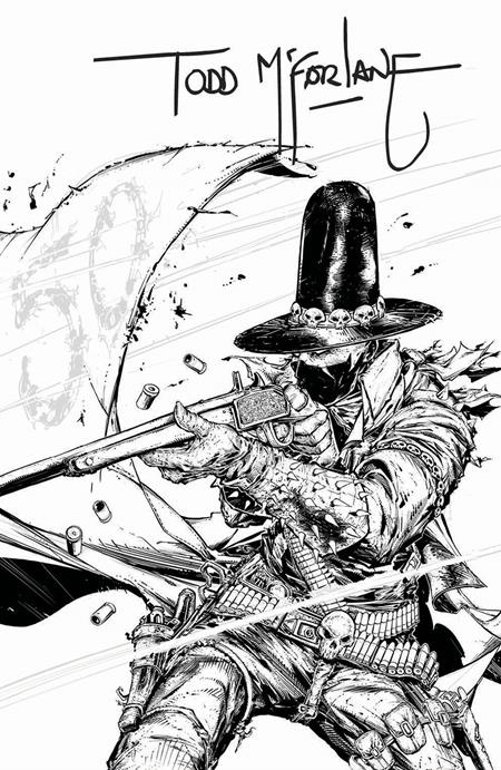 Gunslinger Spawn 50 Comic Todd McFarlane Incentive Signed B&W Variant (1:250) Image Comics 2026