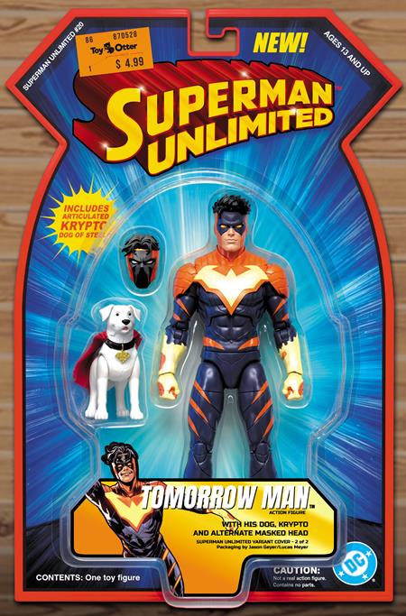 SUPERMAN UNLIMITED #20 CVR C JASON GEYER TOMORROW MAN AND KRYPTO ACTION (FIGURE) COMICS CARD STOCK VAR DC Comics Dan Slott Lucas Meyer Jason Geyer PREORDER