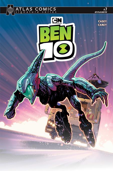 BEN 10 #7 CVR H ROBERT CAREY ATLAS EDITION SIGNED BY JOE CASEY VAR DYNAMITE Entertainment Joe Casey Robert Carey Robert Carey PREORDER