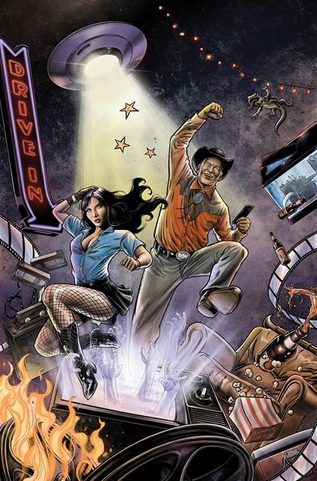 MONSTERVISION FEATURING JOE BOB BRIGGS AND DARCY #1 CVR K INC 1:15 KEWBER BAAL VIRGIN VAR DYNAMITE Entertainment David Avallone Edu Menna Kewber Baal PREORDER