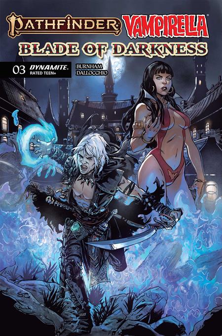 PATHFINDER VAMPIRELLA BLADE OF DARKNESS #3 CVR A STEVEN CUMMINGS DYNAMITE Entertainment Erik Burnham Federico Dallocchio Steven Cummings PREORDER