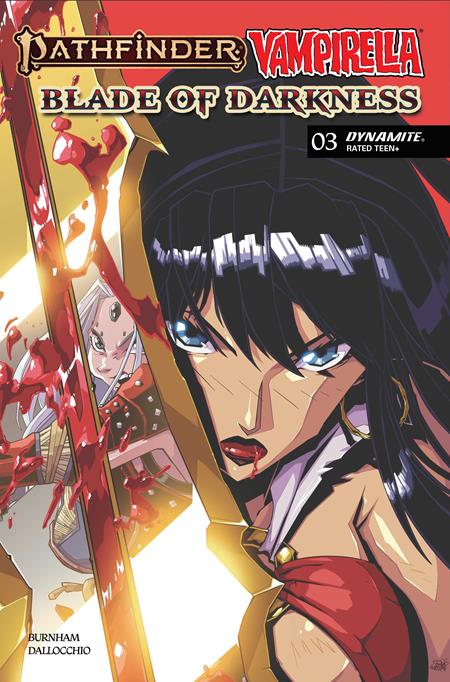 PATHFINDER VAMPIRELLA BLADE OF DARKNESS #3 CVR B ANDREW HUERTA VAR DYNAMITE Entertainment Erik Burnham Federico Dallocchio Andrew Huerta PREORDER
