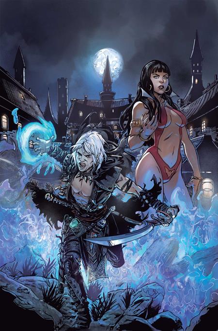 PATHFINDER VAMPIRELLA BLADE OF DARKNESS #3 CVR H INC 1:20 STEVEN CUMMINGS VIRGIN VAR DYNAMITE Entertainment Erik Burnham Federico Dallocchio Steven Cummings PREORDER