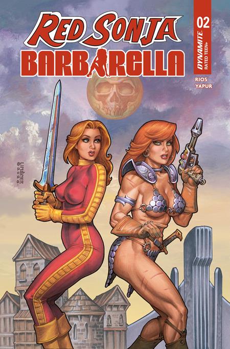 RED SONJA BARBARELLA #2 CVR A JOSEPH MICHAEL LINSNER DYNAMITE Entertainment Homero Rios Diego Yapur Joseph Michael Linsner PREORDER