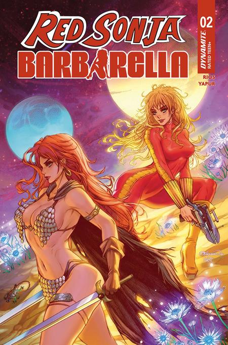 RED SONJA BARBARELLA #2 CVR B COLLETTE TURNER VAR DYNAMITE Entertainment Homero Rios Diego Yapur Collette Turner PREORDER