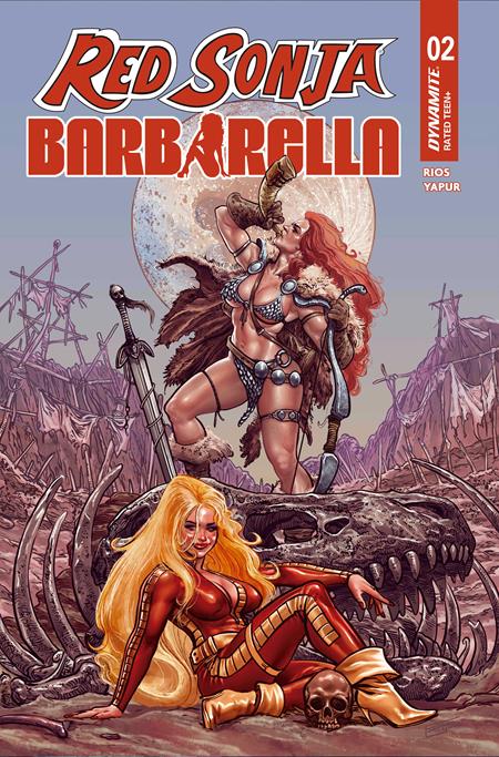 RED SONJA BARBARELLA #2 CVR C DIEGO YAPUR VAR DYNAMITE Entertainment Homero Rios Diego Yapur Diego Yapur PREORDER