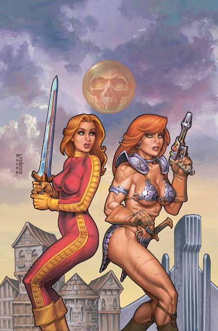 RED SONJA BARBARELLA #2 CVR G JOSEPH MICHAEL LINSNER LTD VIRGIN VAR DYNAMITE Entertainment Homero Rios Diego Yapur Joseph MIchael Linsner PREORDER