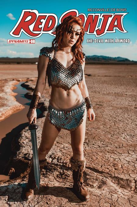 RED SONJA SHE DEVIL WITH A SWORD #8 CVR E COSPLAY MOLLY STEWART VAR DYNAMITE Entertainment Rory McConville Pablo de Bonis Cosplay - Molly Stewart PREORDER