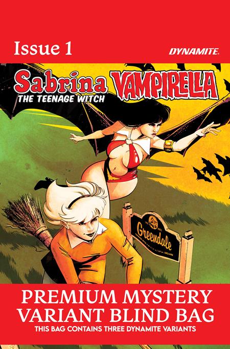 SABRINA THE TEENAGE WITCH VAMPIRELLA #1 CVR K PREMIUM MYSTERY BLIND BAG VAR DYNAMITE Entertainment Tini Howard Bill Galvan , Ben Galvan Premium Mystery Blind Bag PREORDER