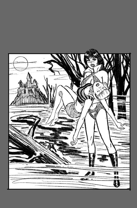 SABRINA THE TEENAGE WITCH VAMPIRELLA #1 CVR M INC 1:10 BILL GALVAN PENCILS VAR DYNAMITE Entertainment Tini Howard Bill Galvan , Ben Galvan Bill Galvan PREORDER